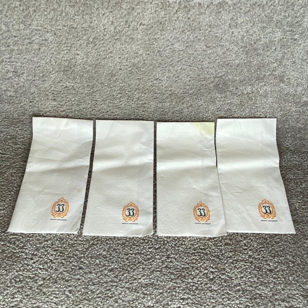 Disney Club 33 Exclusive Napkins Lot of 4 Disneyland Club Thirty Three